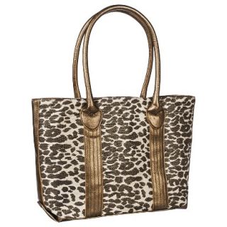 Bueno Cheetah Print Tote Handbag   Brown