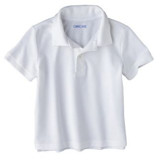 Cherokee Infant Toddler Boys Short Sleeve Polo Shirt   True White 4T