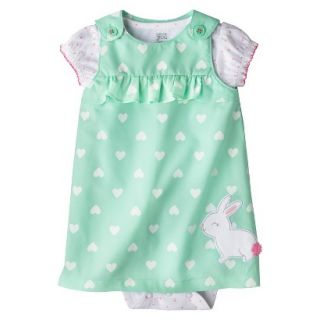 Just One YouMade by Carters Newborn Girls Jumper Set   Turquoise/White 18M