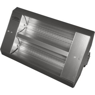 TPI Indoor/Outdoor Quartz Infrared Heater   10,922 BTU, 208 Volts, Galvanized