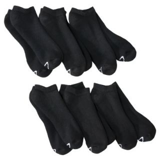 C9 by Champion Mens 6 Pack Banded No Show Sock   Black 6 12