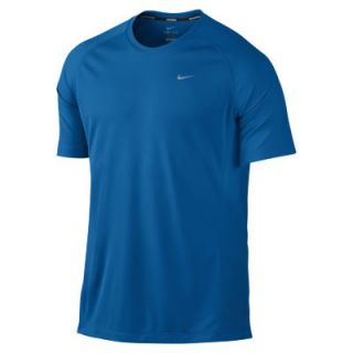 Nike Miler UV Mens Running Shirt   Military Blue