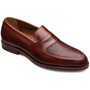 Allen Edmonds Mens Carlsbad Chili Chili Shoes, Size 7 E   6662