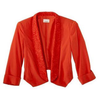 AMBAR Womens Jacket w/ Lace Trip   Red Hot Lips XL