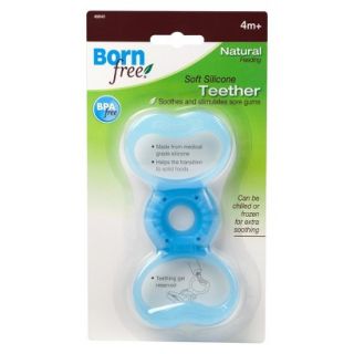 Born Free Soft Silicone & Gum Brush Teether Combo   Blue & Green