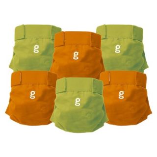 gDiapers Everyday gs Great Orange and Guppy Green   Medium (6 Count)