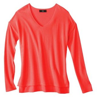 Mossimo Womens V Neck Pullover Sweater   Siren XL