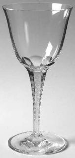 Lalique Treves Clear Water Goblet   Clear               Facette Stem