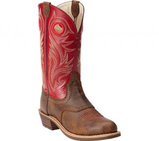 Womens Ariat Shadow Rider   Vintage Bomber/Mega Red Full Grain Leather Boots