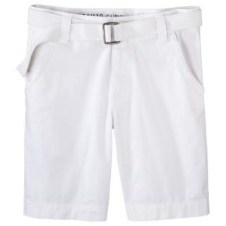 Mossimo Supply Co. Mens Belted Flat Front Shorts   Fresh White 30