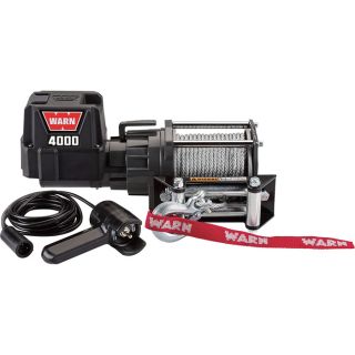 WARN Utility Winch   4,000Lb. Capacity, 12 Volt DC, Model Warn 4000 DC