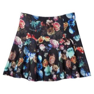 Mossimo Womens Scuba Skirt   Floral Print XXL