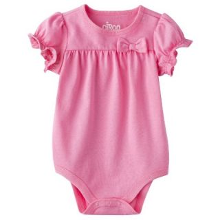 Circo Newborn Infant Girls Short sleeve Solid Bodysuit   Strwbry Pink 18 M
