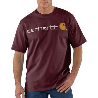 Carhartt Short Sleeve Logo T Shirt   Port, 3XL, Model K195