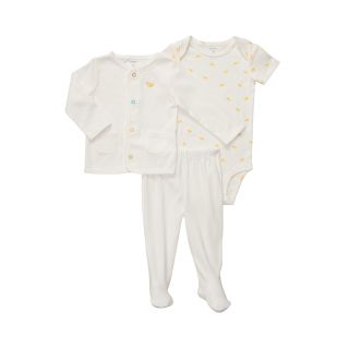 Carters 3 pc. Footed Cardigan Set   newborn 9m, Ivory, Ivory