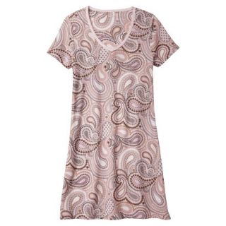 Womens Night Gown   Pink Paisley L