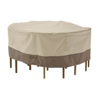 Round Patio Table and Chair Cover   Beige/Brown