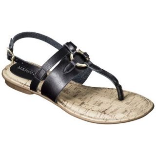 Womens Merona Kiana Sandal   Black 7