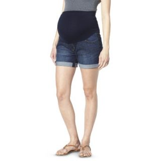 Liz Lange for Target Maternity Over Belly 6 Denim Shorts   Blue L