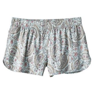 Mossimo Supply Co. Juniors Soft Printed Short   Blue Paisley XS(1)