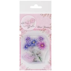 Wild Rose Studio Ltd. Clear Stamp 3.5 X3 Sheet   Bella W/flowers
