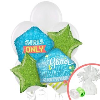 Girls Only Party Balloon Bouquet
