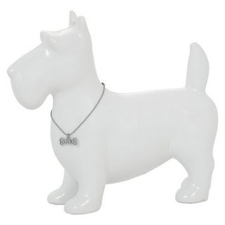 Scottie Dog Figural   White by Torre & Tagus