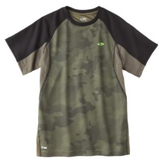 C9 by Champion Boys Pieced Short Sleeve Tech Tee   Olive XL