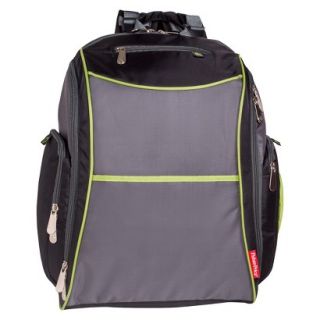 Fisher Price Urban Backpack Diaper Bag   Black/Lime/Grey