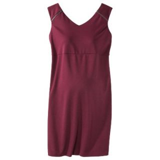 Liz Lange for Target Maternity Sleeveless Shoulder Zipper Dress   Berry S