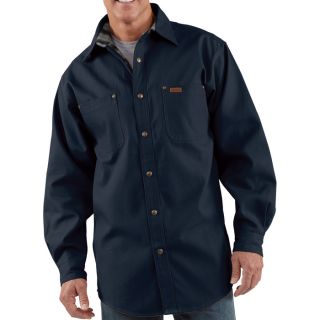 Carhartt Canvas Shirt Jacket   Midnight, 2XL, Tall Style, Model S296