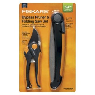 Fiskars Bypass Pruner and Folding Saw Set