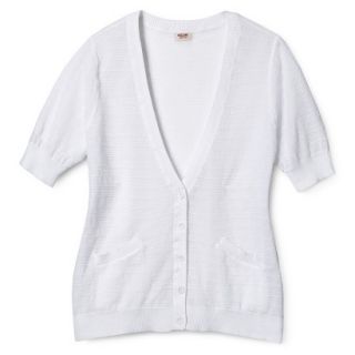 Mossimo Supply Co. Juniors Plus Size Short Sleeve Cardigan   White 3X
