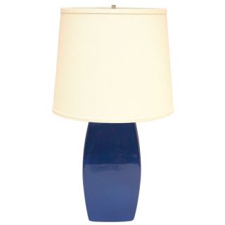 Ceramic Soft Rectangle Table Lamp, White