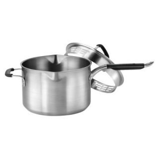 Calphalon Kitchen Essentials 4 Quart Stainless Steel Pour and Strain Sauce Pan