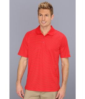 Oakley Ace Polo Stripe Polo Mens Short Sleeve Knit (Red)