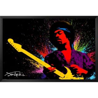 Art   Jimi Hendrix Guitar Framed Poster