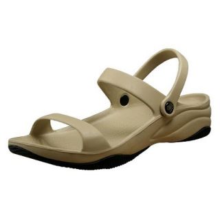 USADawgs Tan / Black Premium Womens 3 Strap Sandal   8