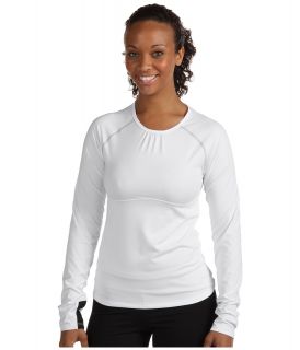 Skirt Sports Runners Dream Long Sleeve Womens Workout (White)
