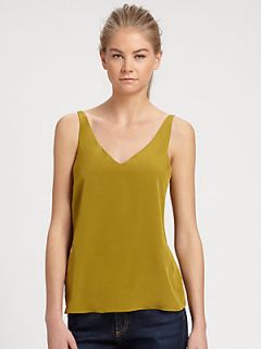 Tibi Silk Blouse   Olive