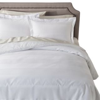 Fieldcrest Luxury Striped Comforter   White (King)