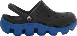 Childrens Crocs Duet Sport Clog   Black/Sea Blue Playground Shoes