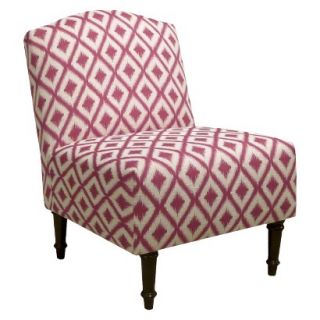 Skyline Upholstered Chair Ecom Camel Back Chair 32 1 Ikat Raspberry Upholstered
