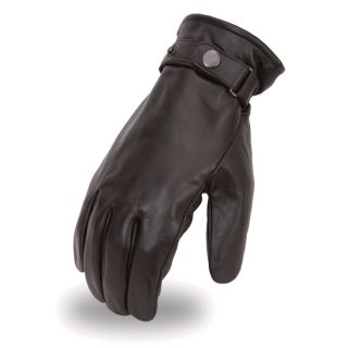 First Classics Mens Mid Weight Military Style Motorcycle Gloves   Black, 3XL,
