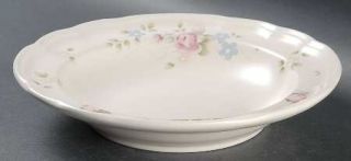 Pfaltzgraff Tea Rose Large Rim Soup Bowl, Fine China Dinnerware   Stoneware,Pink