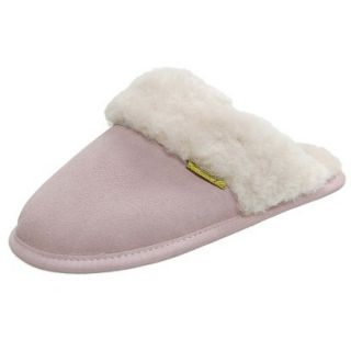 Womens Brumby Shearling Scuff Slippers   Pink 7.0