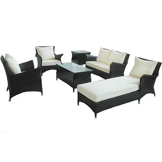 Modway Wing Outdoor Patio 6 piece Sofa Set White Size 6 Piece Sets