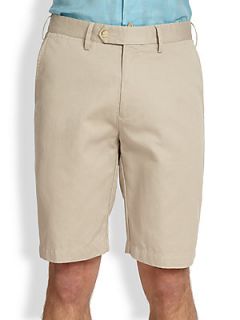  Collection Pima Cotton & Linen Shorts
