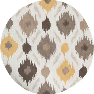 Hand hooked Solana Ivory Rug (3 Round)