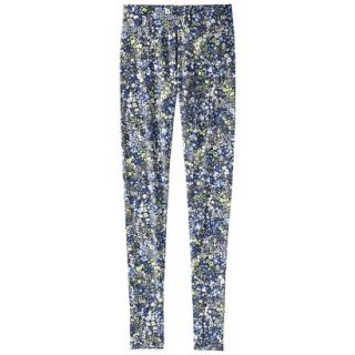 Mossimo Supply Co. Juniors Floral Legging   Blue Floral M(7 9)